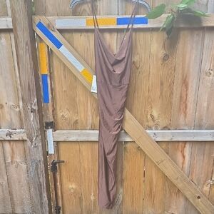 Elegant Brown Women's Dress